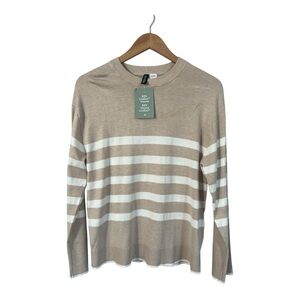 H&M Women's Sweater Soft Knit Size XS Crew Pullover Tan Brand New Oversize